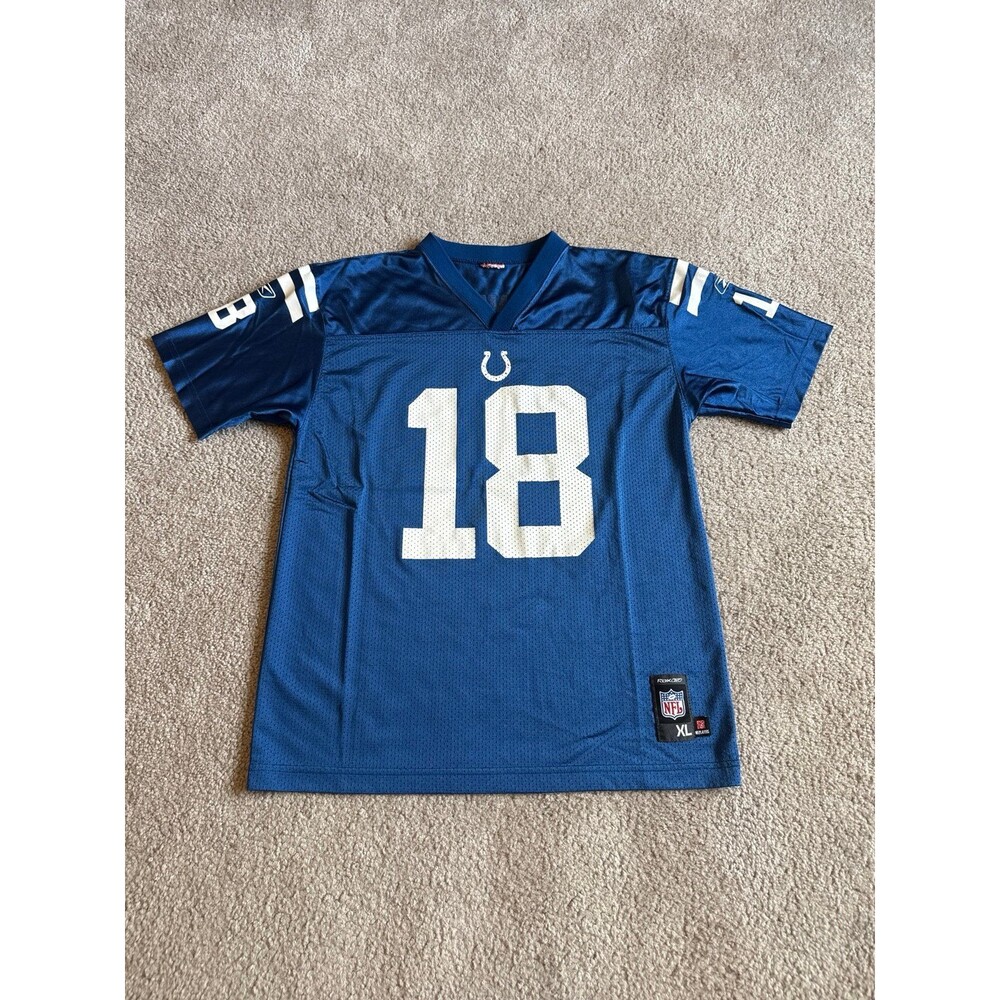 Vintage Peyton Manning Indianapolis Colts Youth Reebok NFL Jersey Size XL